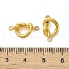 304 Stainless Steel Connector Charms STAS-G338-04G-3