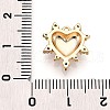 Brass Micro Pave Cubic Zirconia Charms KK-N261-04G-3