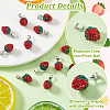   12Pcs Polymer Clay Rhinestone Pendants RB-PH0001-52-4