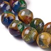 Synthetic Gold Clinquant Stone Beads Strands G-E551-A06-3