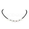 Glass Beads Necklaces NJEW-JN04724-4