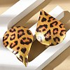 Leopard Print Alloy Dangle Stud Earrings EJEW-K304-01E-G-3