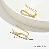 Elegant S925 Sterling Silver Clear Cubic Zirconia Stick Stud Earrings CV2607-3