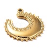 Ion Plating(IP) 304 Stainless Steel Pendants STAS-M323-41G-2