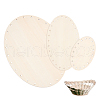 Wooden Knitting Crochet Bottoms Set WOOD-WH0027-15-1