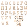 CREATCABIN 2 Sets 2 Styles Chinese Cherry Wood Letter A~Z and Number 0~9 DIY-CN0001-24-1