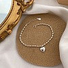 Heart Brass Charm Bracelets for Women FS-WGC35CA-01-4