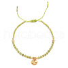 Natural Olive Quartz Braided Bead Bracelet FR2657-4-1
