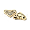 Brass Micro Pave Cubic Zirconia Pendants KK-H460-46G-2