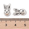 Tibetan Style Zinc Alloy Bunny Pendants TIBEP-R334-037AS-RS-3