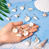 Angel Shell & Acrylic Pendant Decorations HJEW-TA00198-6
