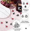 DICOSMETIC 30Pcs 3 Styles Alloy Enamel Pendants ENAM-DC0001-77-4