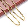 304 Stainless Steel Necklaces X-NJEW-E080-08G-3