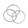 201 Stainless Steel Trinity Interlocking Ring Finger Rings FS-WG6776A-06-2