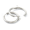 201 Stainless Steel Huggie Hoop Earring Findings STAS-P283-01M-P-2