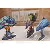 Double-sided Painted Flat Acrylic Mushroom Ornament PW-WG283BE-03-2