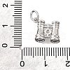 Brass Micro Pave Cubic Zirconia Pendants KK-V007-37P-3