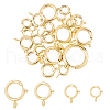 SUPERFINDINGS 20Pcs 4 Sizes Eco-friendly Brass Spring Ring Clasps KK-FH0005-51-1