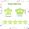SUNNYCLUE 300Pcs Eco-Friendly Transparent Acrylic Beads OACR-SC0001-68B-2