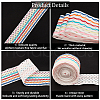 Gorgecraft 5M Rainbow Color Flat Polyester Wave Elastic Cord OCOR-GF0003-85D-6