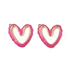 304 Stainless Steel Enamel Pendants STAS-P380-08G-03-1