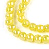 Electroplate Opaque Glass Beads Strands GLAA-T032-P4mm-AB16-3