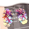 Flower Alloy Glass Seed Beaded Dangle Stud Earrings FS-WGCF6D7-03-2
