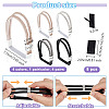 Olycraft 4 Pairs 4 Colors Polyester Rhinestone Elastic Shoelaces DIY-OC0013-17-2