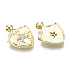 Brass Micro Pave Cubic Zirconia Pendants ZIRC-N039-042-NF-2