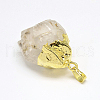 Natural Rutilated Quartz Pendants G-O067-01-1