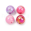 Opaque UV Plating Acrylic Beads PACR-P005-05-2