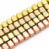 Electroplate Non-magnetic Synthetic Hematite Beads Strands G-T114-13-1