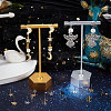 Beebeecraft 40 Pairs 4 Style Moon & Star 304 Stainless Steel Stud Earring Findings STAS-BBC0002-41-4