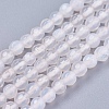 Natural White Agate Round Beads Strand G-L084-4mm-14-1