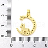 Brass Micro Pave Clear Cubic Zirconia Pendant FIND-Z044-03H-3