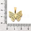 201 Stainless Steel Pendants STAS-R166-03G-3