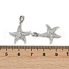 Brass Micro Pave Cubic Zirconia Pendants KK-C093-17B-P-3