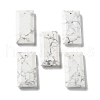 Natural Howlite Pendants G-G063-01H-1