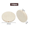 DELORIGIN 150Pcs Wooden Beads WOOD-DR0001-02B-2