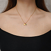Simple Stainless Steel Square Pendant Necklaces for Women's Daily Wear QS9194-2-2