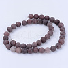 Natural Purple Aventurine Beads Strands G-Q462-6mm-15-2