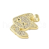 Brass Micro Pave Cubic Zirconia Pendants KK-E111-27G-2
