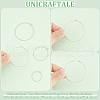 Unicraftale 300Pcs 3 Styles 316 Surgical Stainless Steel Wine Glass Charms Rings STAS-UN0053-43-5