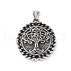 304 Stainless Steel Pendants STAS-J039-18AS-2