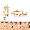 Brass Micro Pave Clear Cubic Zirconia Pendants KK-N267-07G-3