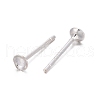 925 Sterling Silver Ear Stud Findings STER-K167-043A-S-1