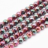 Electroplate Non-magnetic Synthetic Hematite Beads Strands G-L486-E-02-1