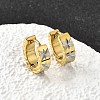 304 Stainless Steel Two Tone Star Hoop Earrings EJEW-D308-12PG-1