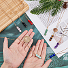 8Pcs 8 Style Natural Mixed Gemstone Round Beaded Pendant Necklaces Set with Iron Cable Chains NJEW-AB00025-4