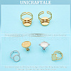 Unicraftale 304 Stainless Steel Cuff Ring Findings FIND-UN0003-47A-4